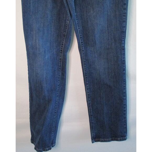 Levi's Women's 505 Straight Leg Mid Rise Dark Wash Blue Jeans Size 10 - Picture 3 of 11